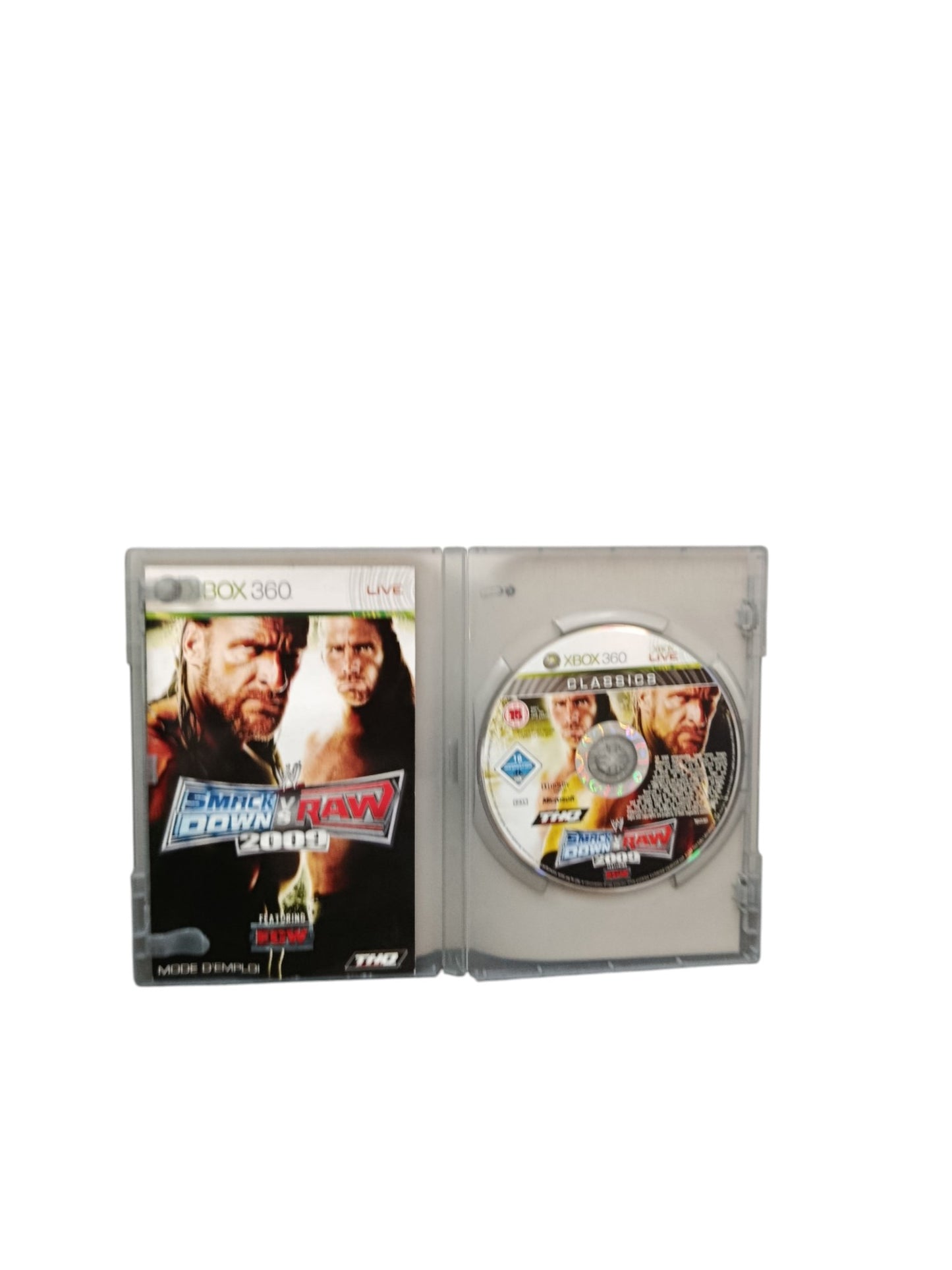 SmackDown vs Raw 2009 Xbox 360 Classics Jeu Complet PAL FR