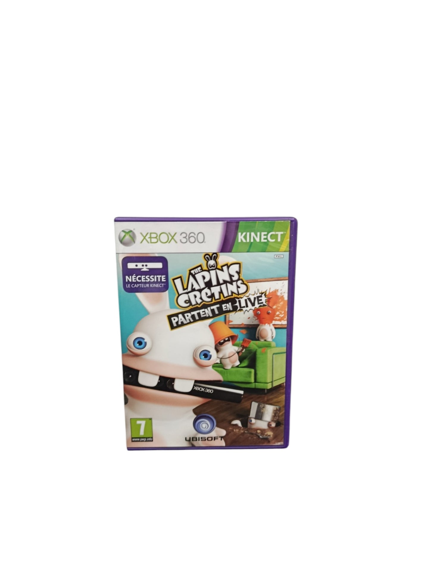 Les Lapins Crétins Partent en Live Xbox 360 Kinect Jeu Complet PAL FR