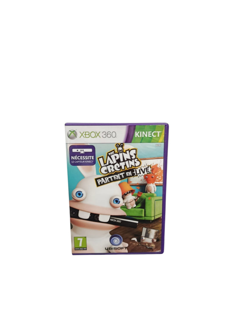 Les Lapins Crétins Partent en Live Xbox 360 Kinect Jeu Complet PAL FR