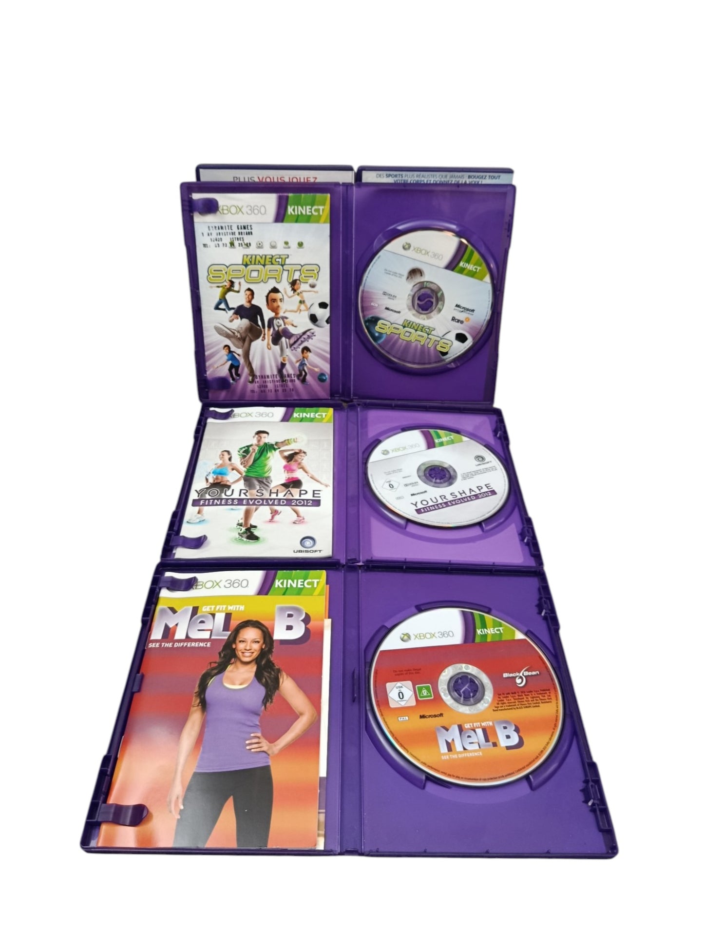 Lot Kinect Xbox 360 Jeux Complets PAL FR