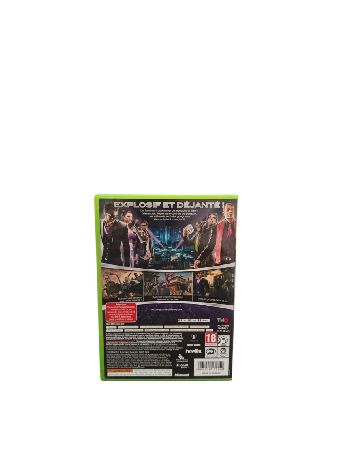 Saints Row The Third Xbox 360 Jeu Complet PAL FR