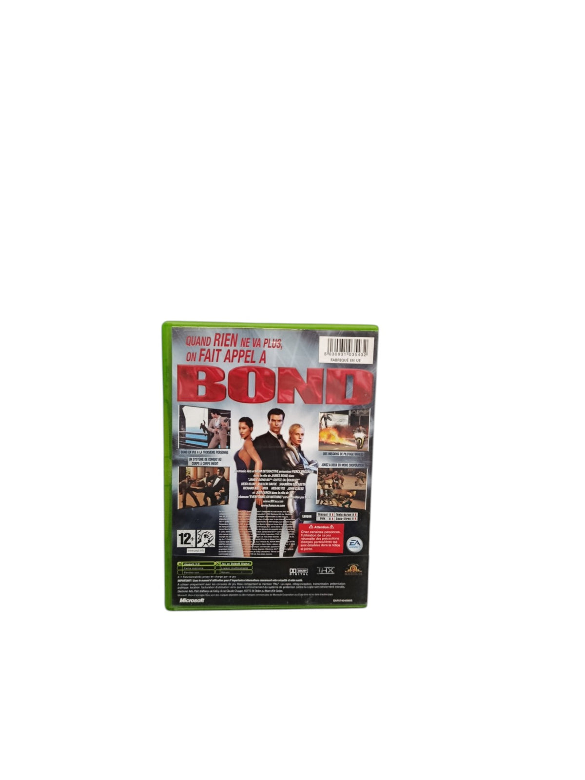 007 Quitte ou Double Xbox Jeu Complet PAL FR
