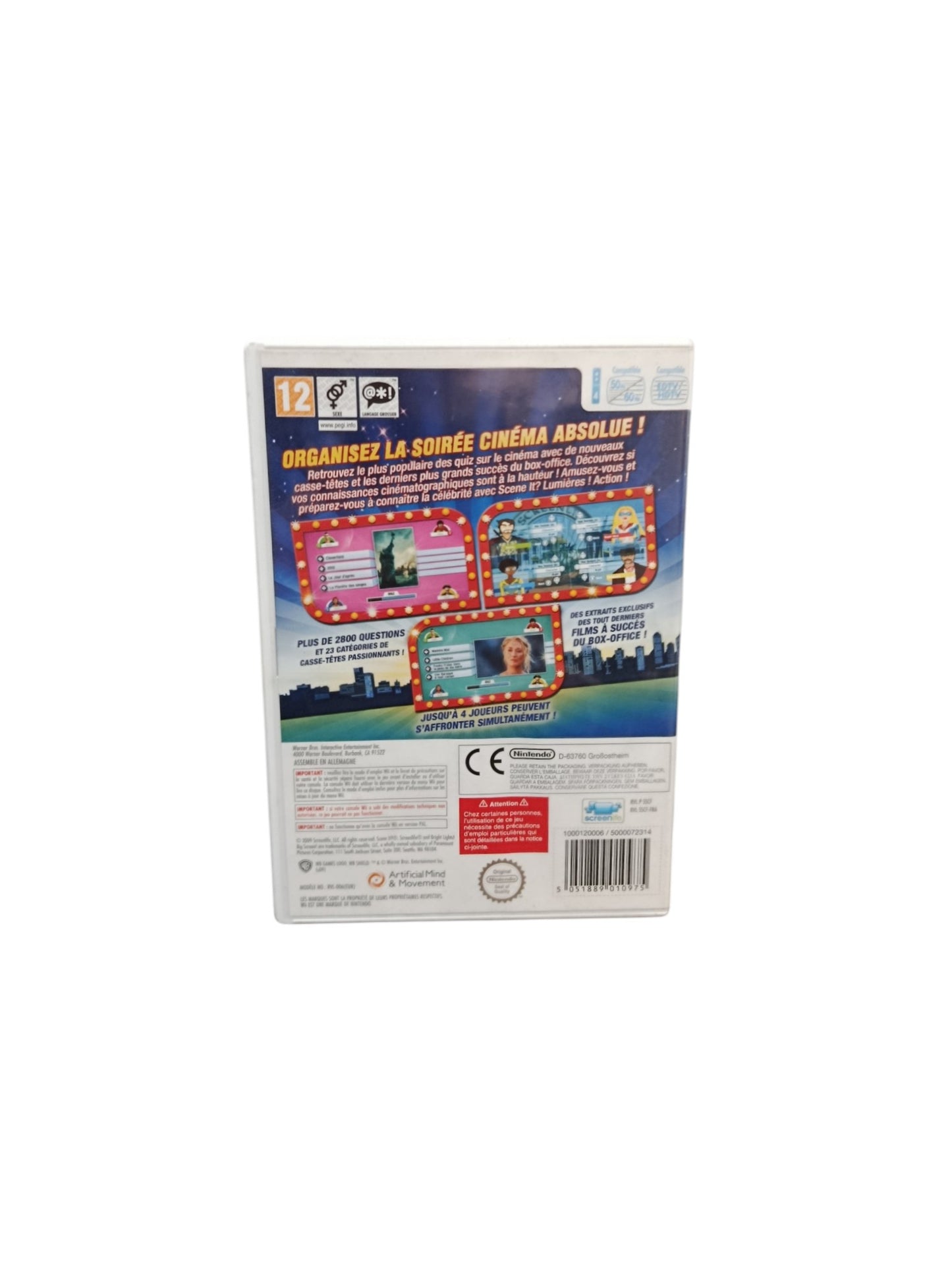 Scene It Lumières Action Nintendo Wii Complet