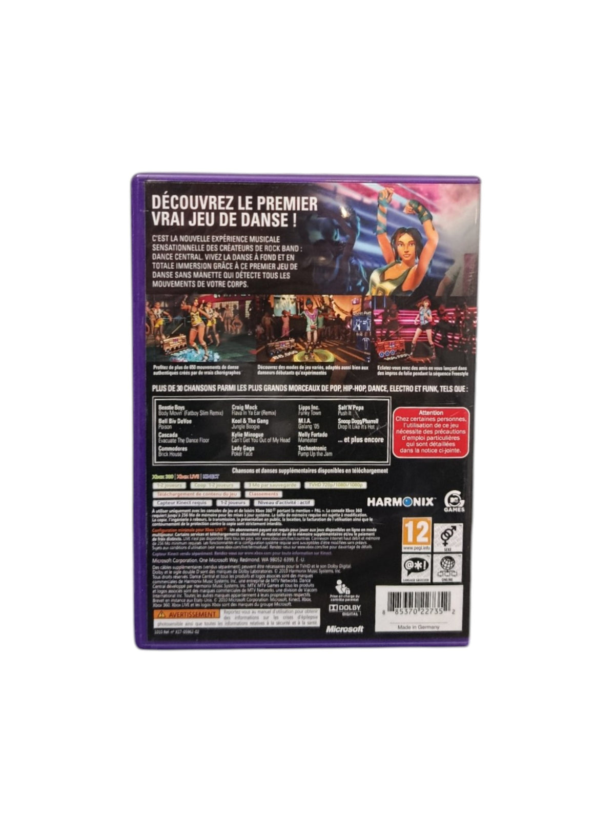 Dance Central Xbox 360 Complet