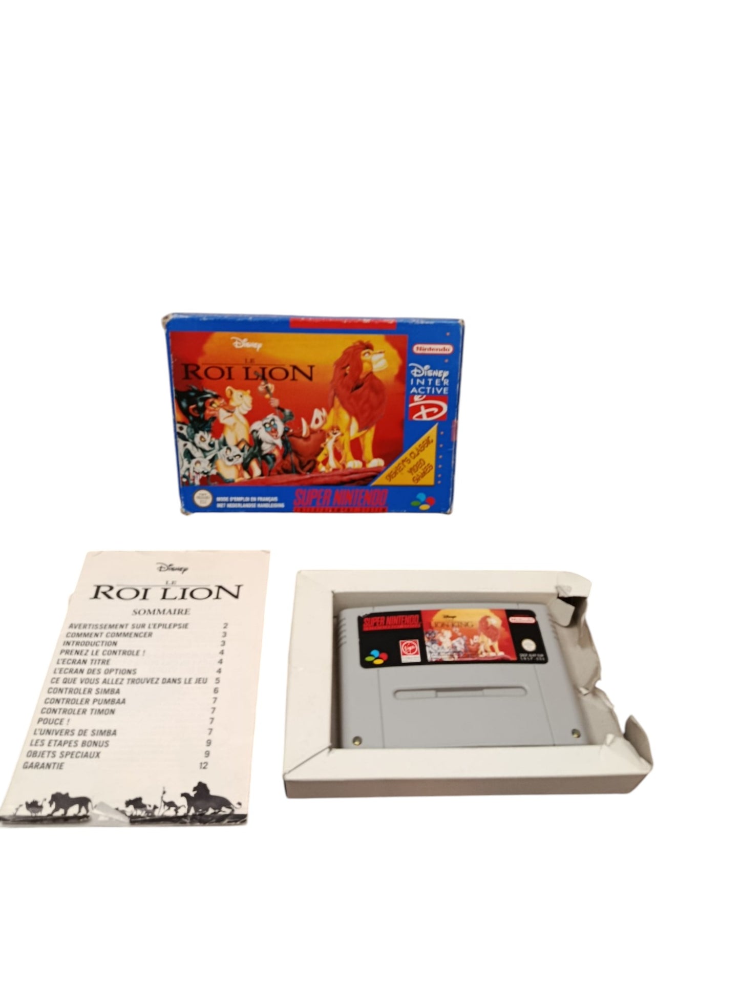 Roi Lion Super Nintendo SNES