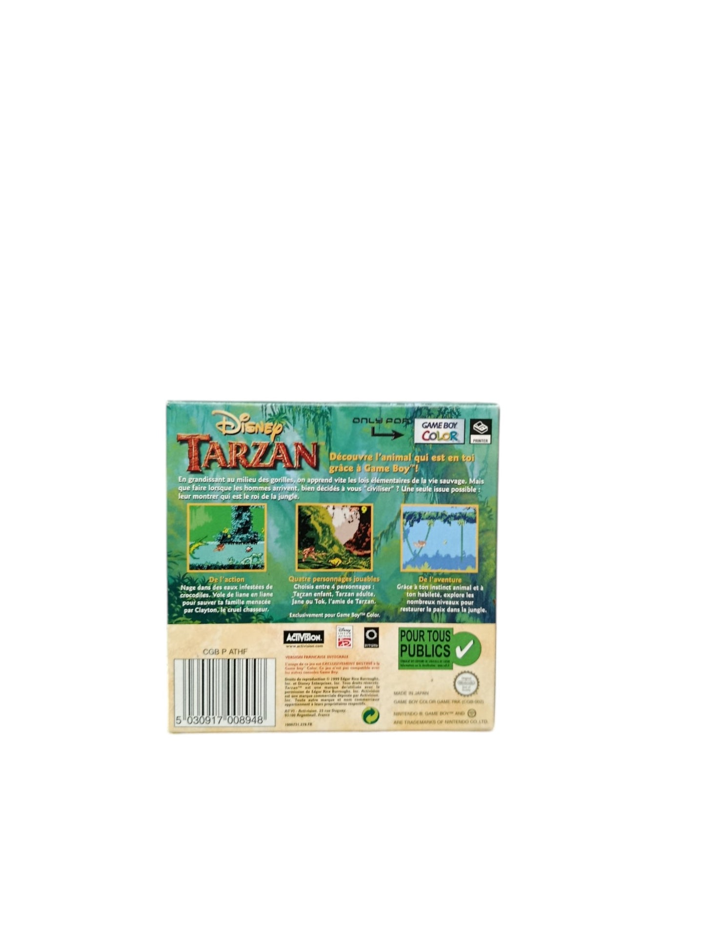 Tarzan Game Boy Color (GBC)
