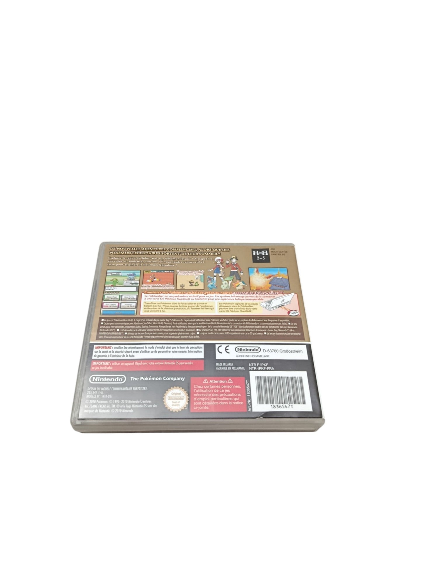 pokémon Heartgold Complet Nintendo DS Pack rare