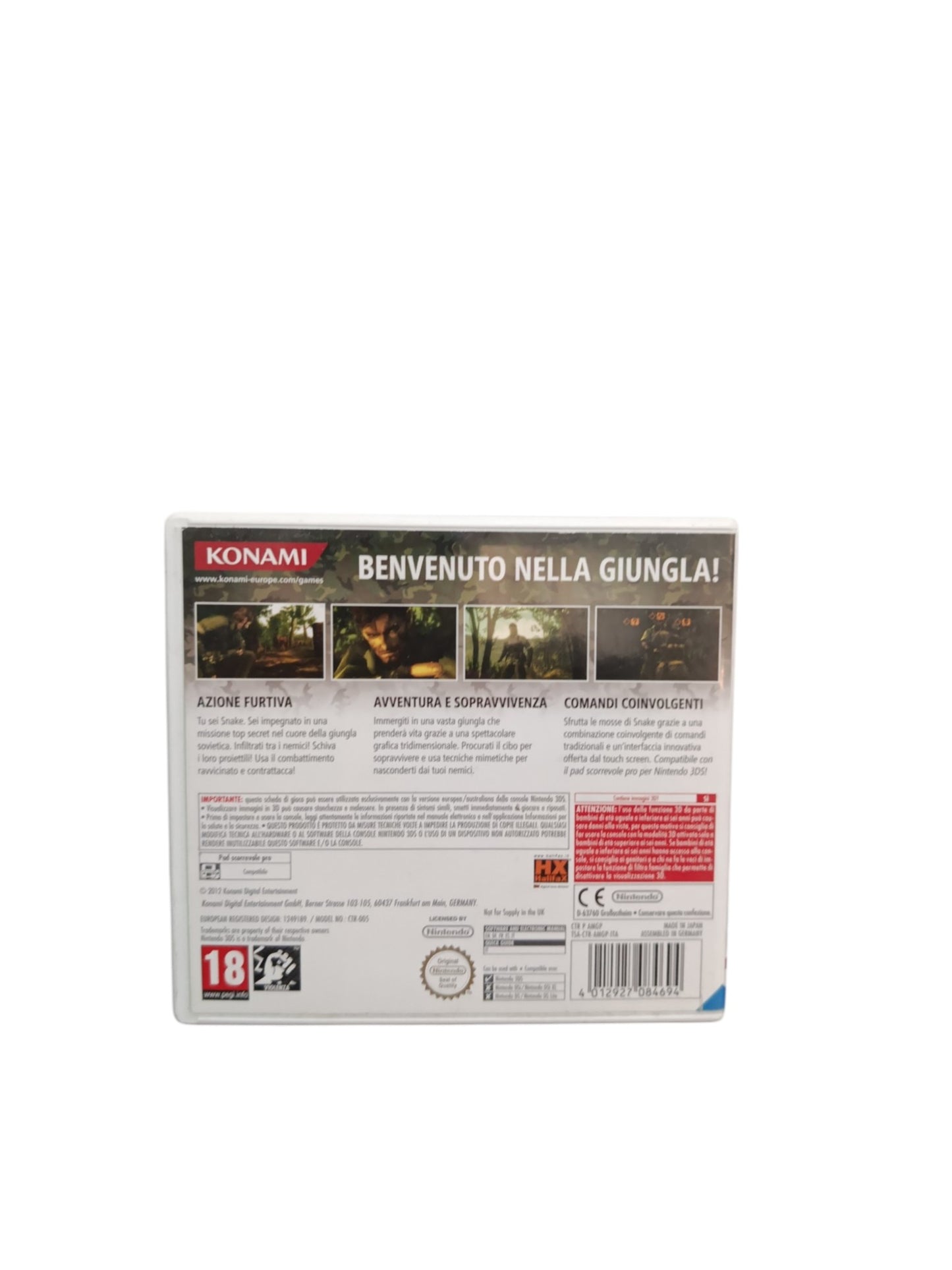 Metal Gear Solid : Snake Eater Nintendo 3DS