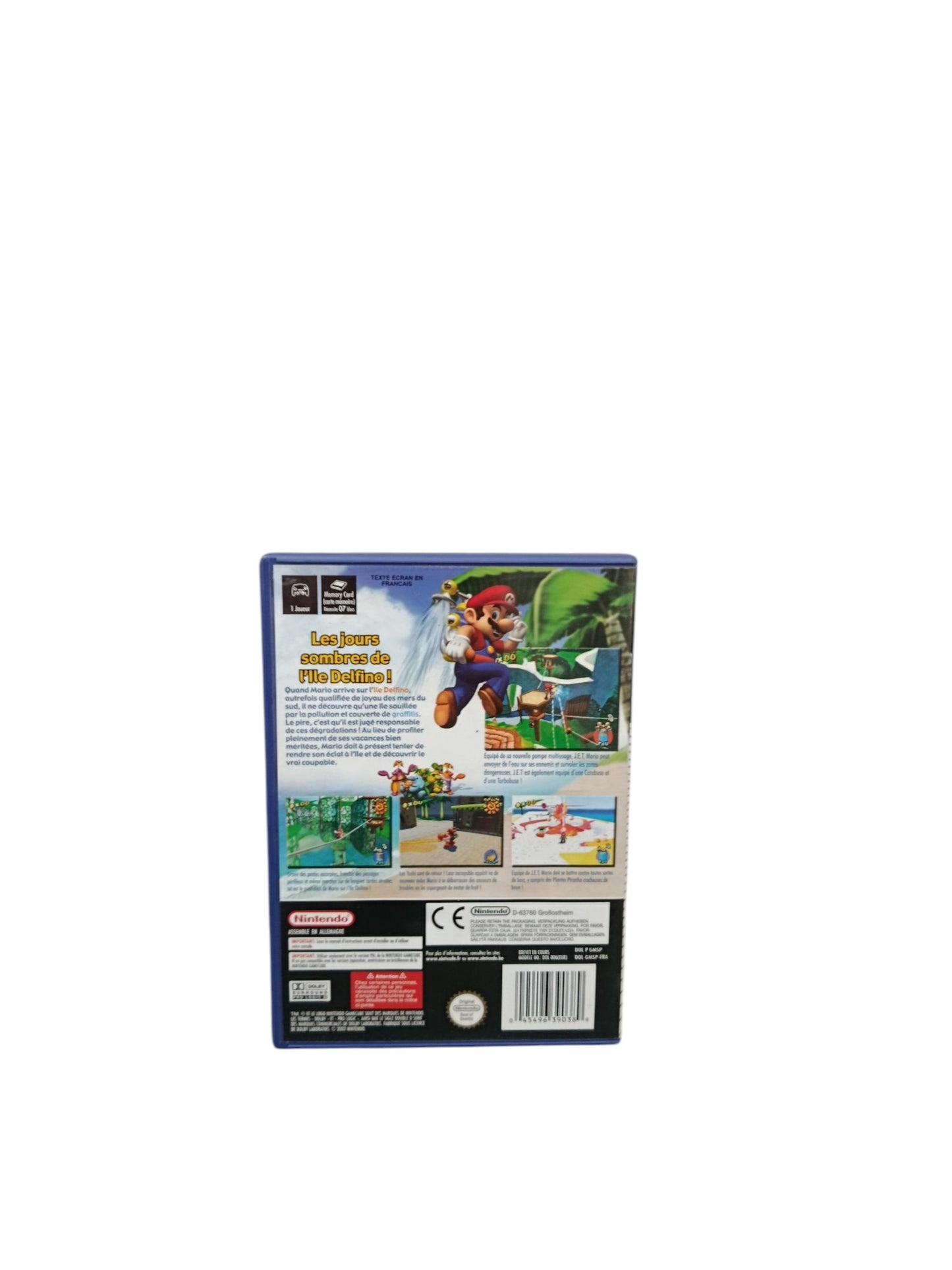 Super Mario Sunshine Nintendo GameCube GC Boite seule avec notice