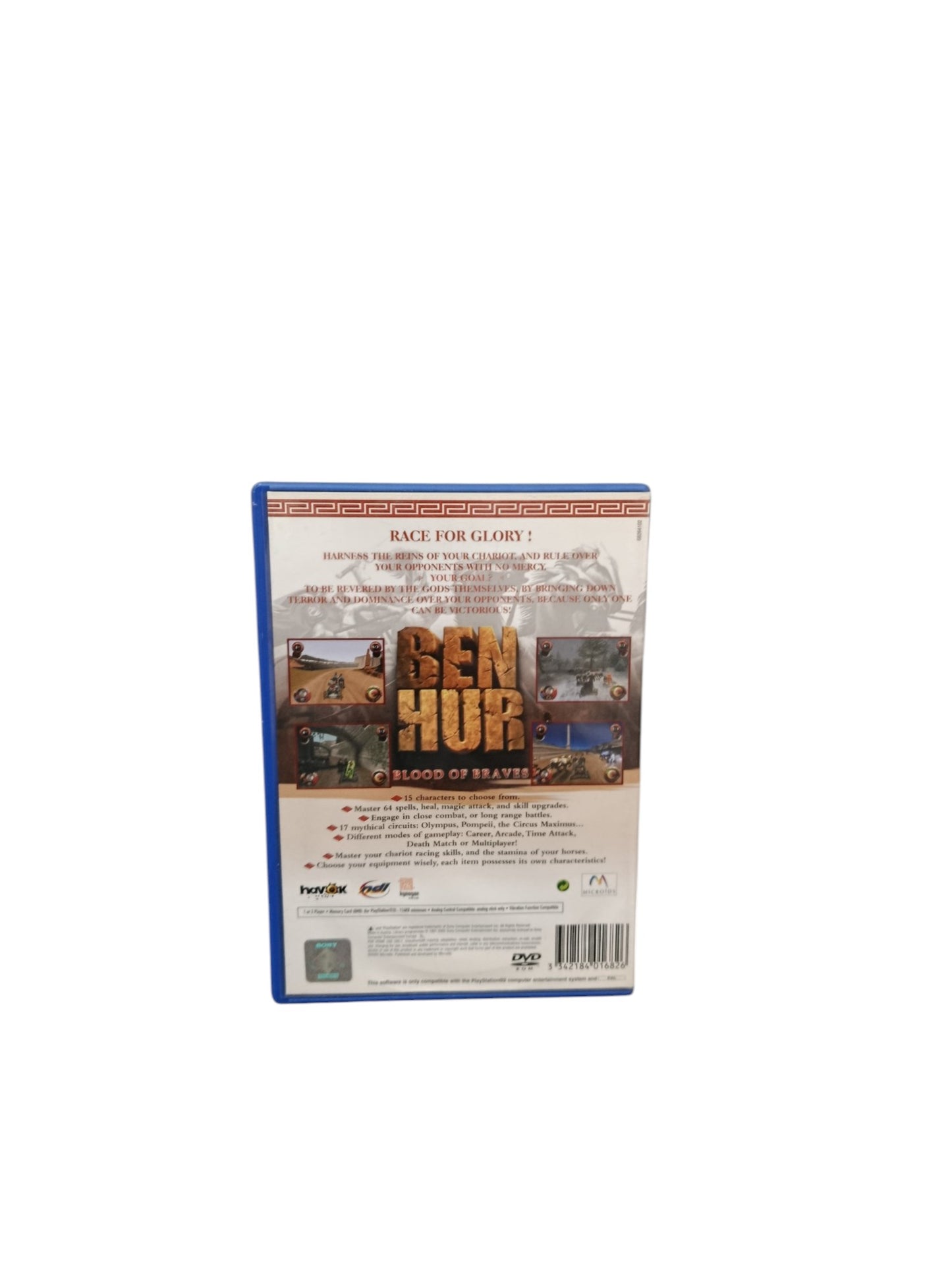 Ben Hur Blood of Braves PlayStation 2 PS2 Version UKV