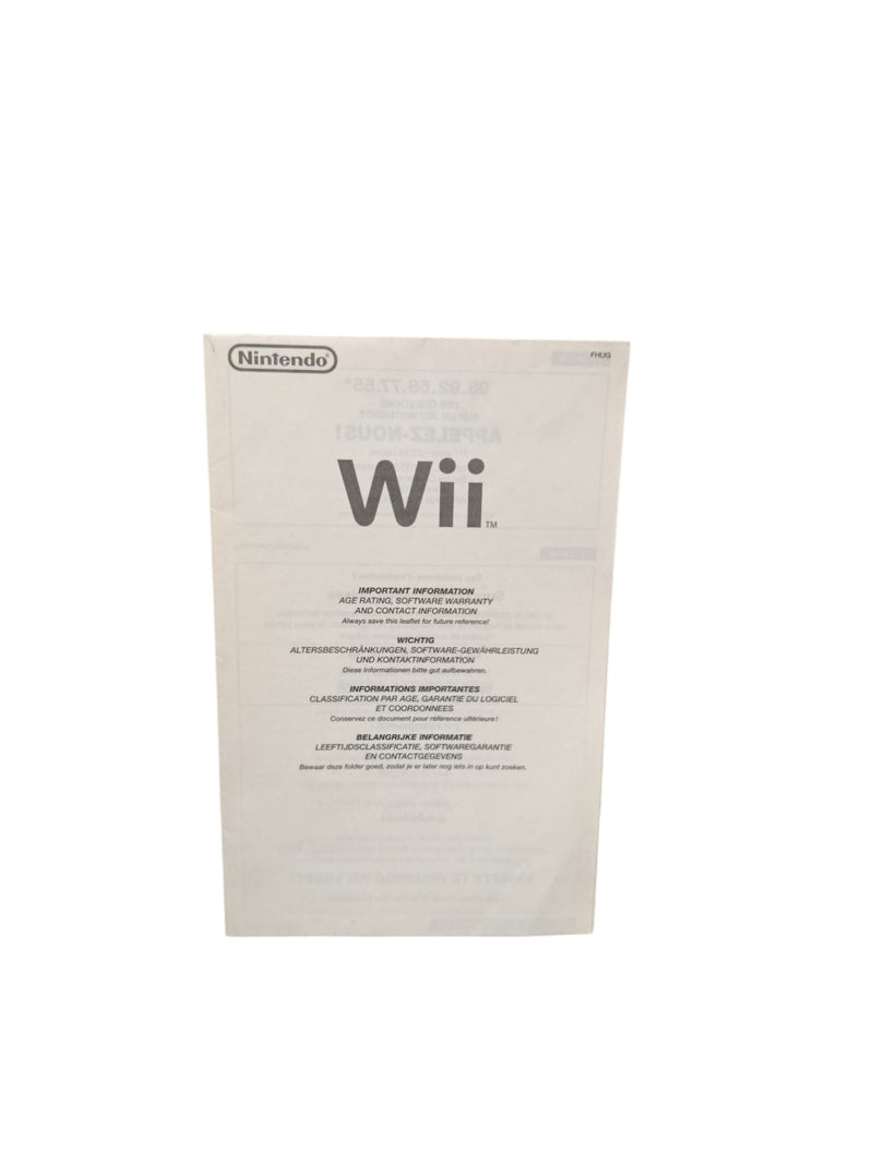 Manuel d'utilisation Jeu Nintendo Wii (FHUG) Version Française