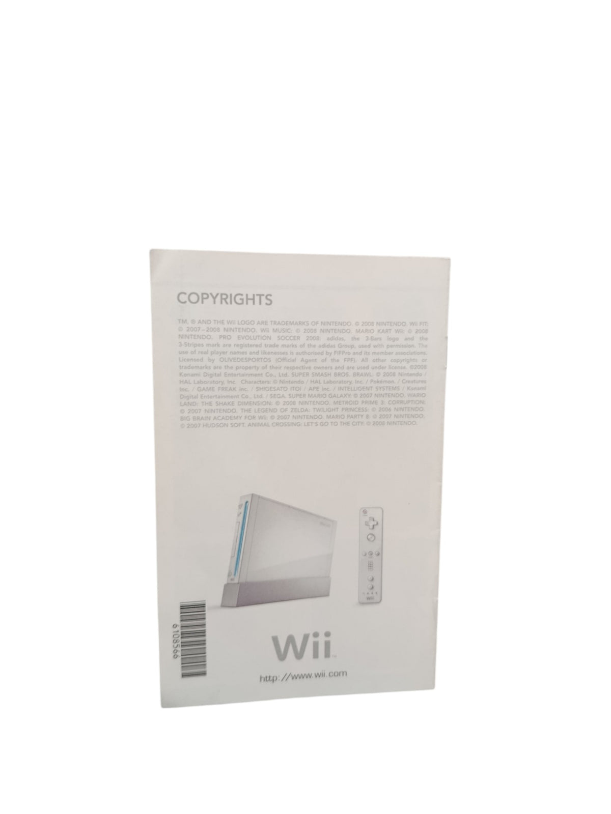 Dépliant Nintendo Wii  (RVL-EUR-5) Version Française