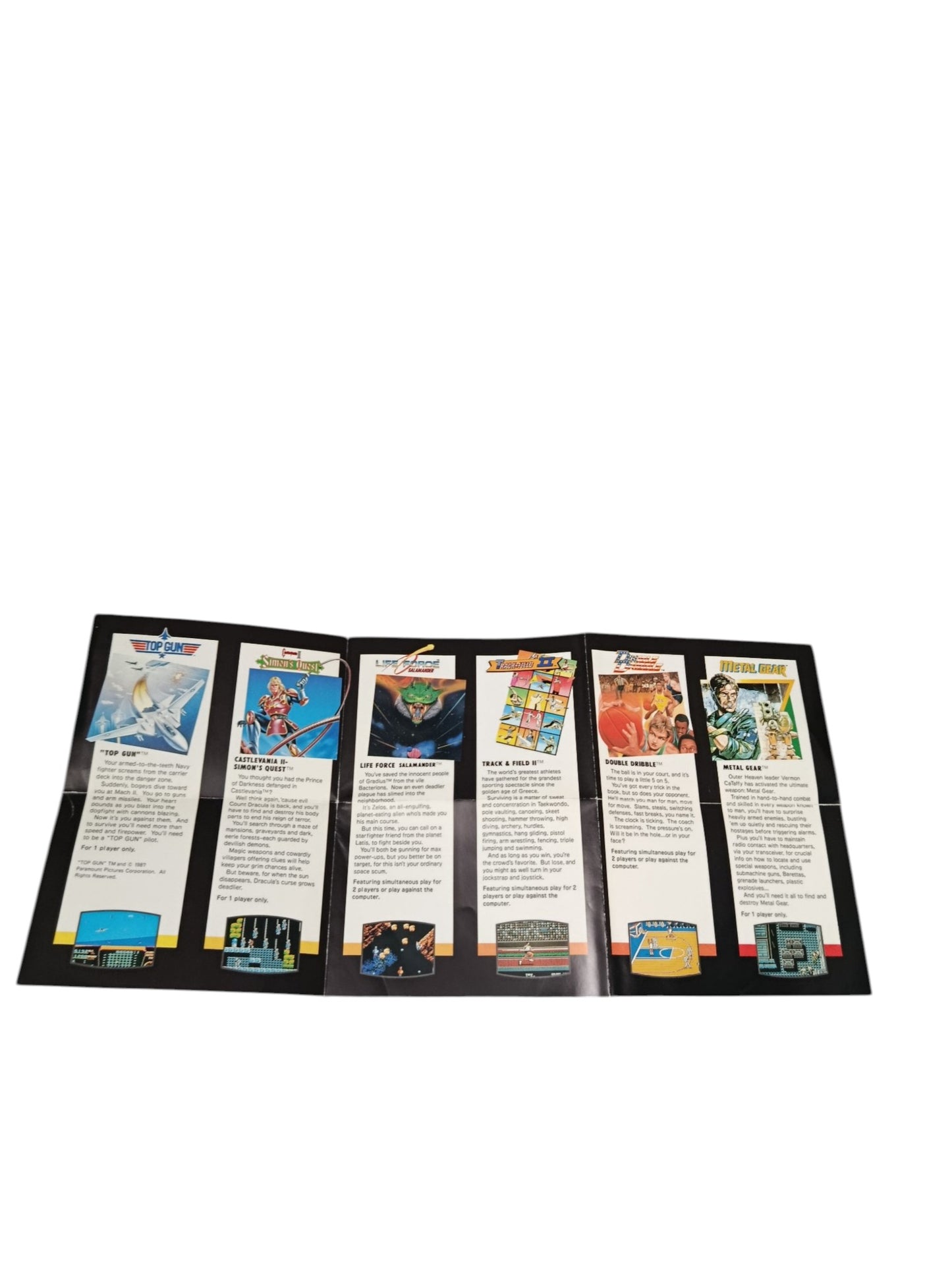 Dépliant de Jeu Konami Nintendo NES (NES-PAL-3)