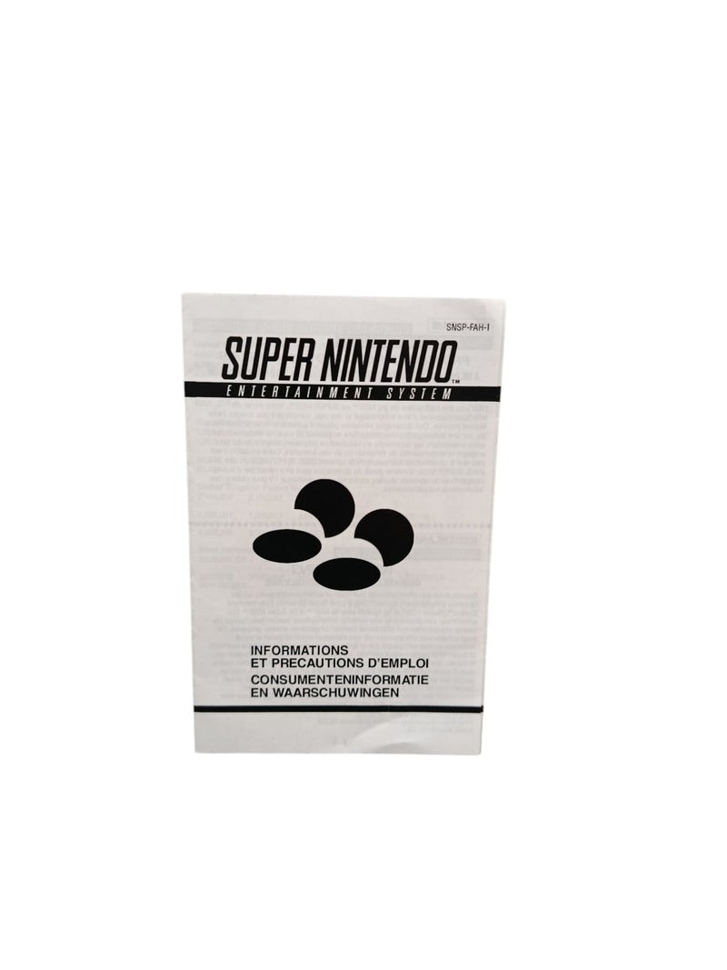 Manuel d'utilisation Jeu Super Nintendo (SNES) FAH-1