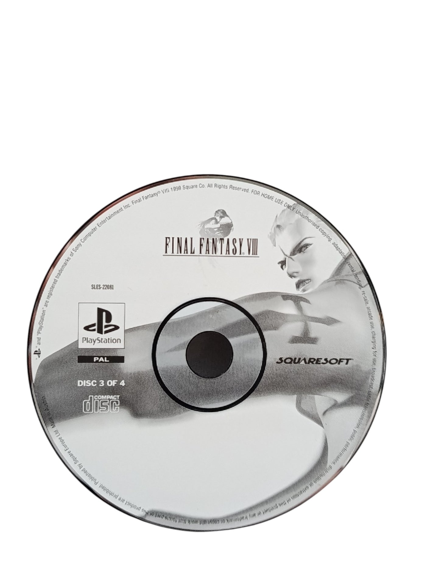 CD3 Final Fantasy VIII Playstation 1 (PS1)