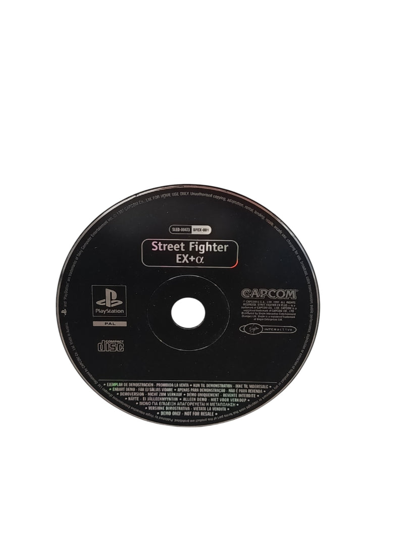 Version démo promotionnelle officielle PAL Street Fighter EX+a (SLED-00473 / SFEX-001)