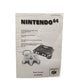 Notice seule Console Nintendo 64