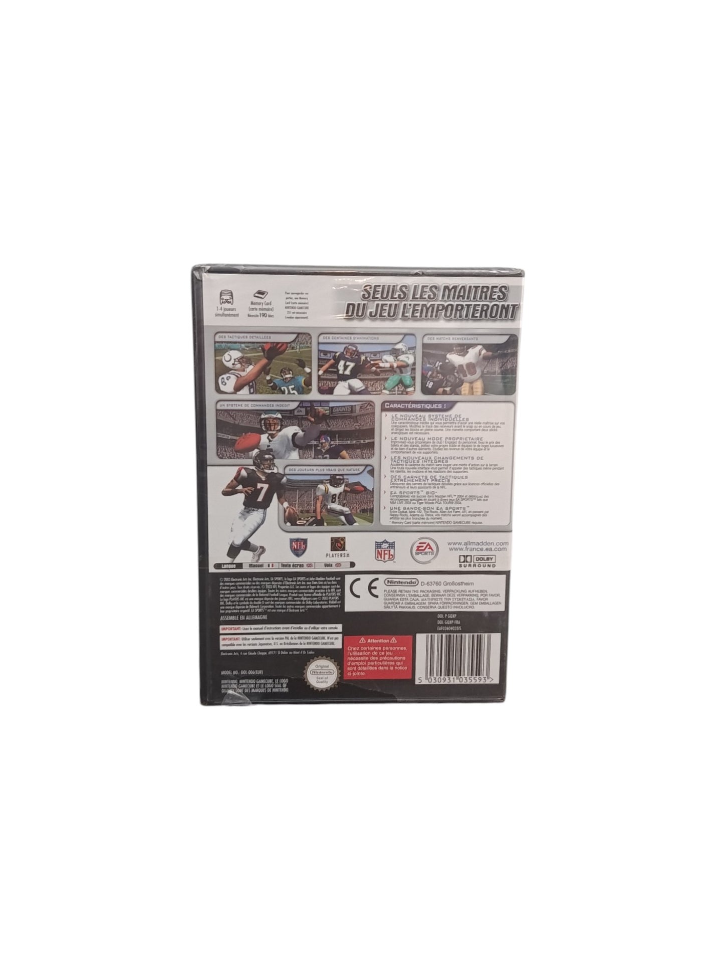 Madden 2004 NFL Nintendo Gamecube Neuf