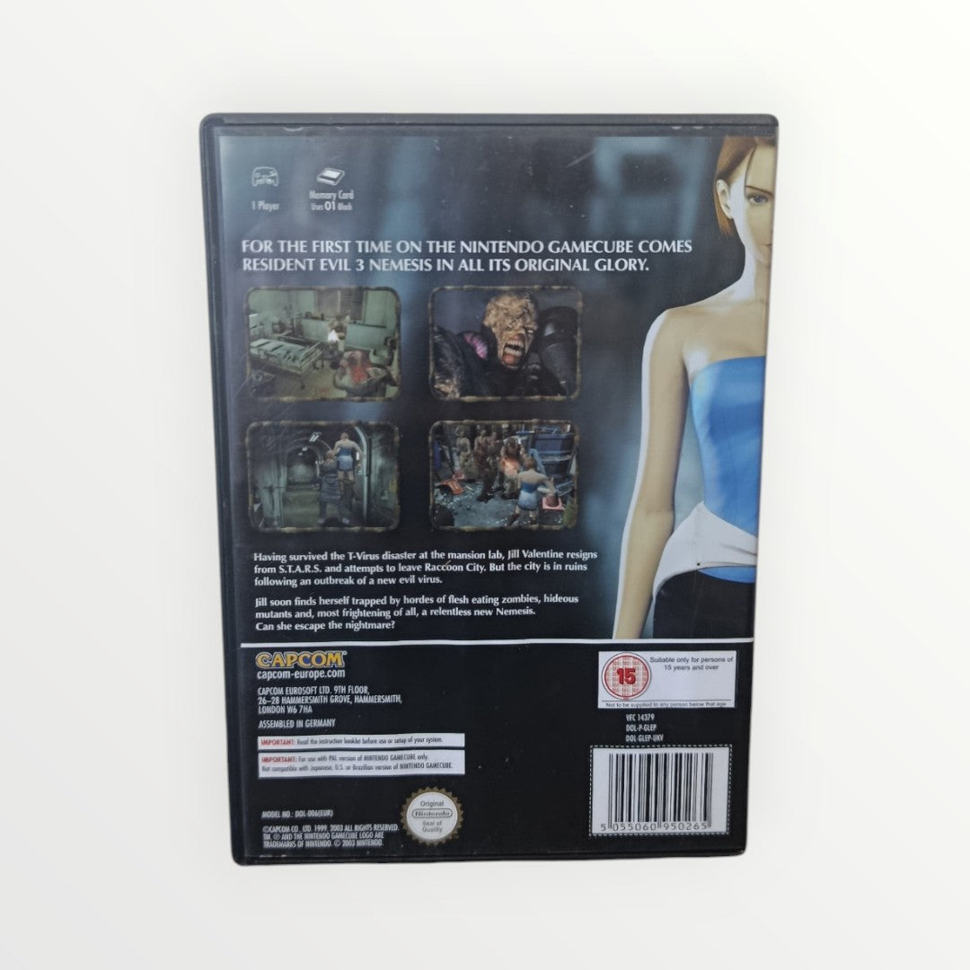 Résident Evil 3 Nintendo GameCube Version Uk Jouable en Français