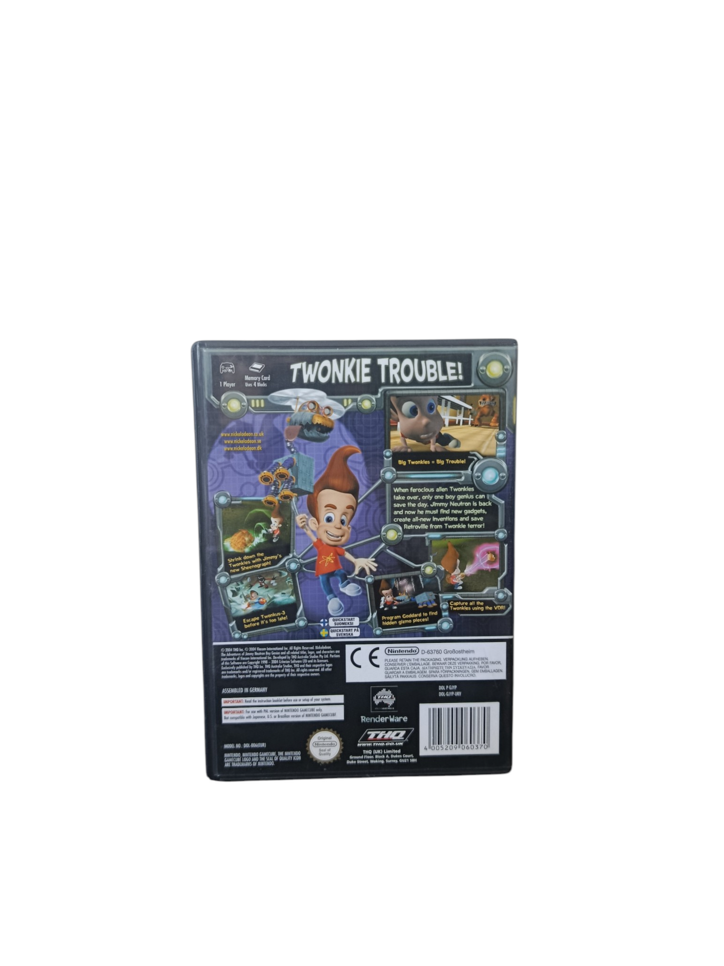 Jimmy Neutron Nintendo GameCube Version UK