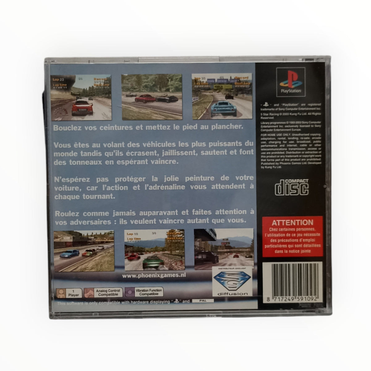 5 Star Racing – PlayStation 1 (Complet) - Masaru