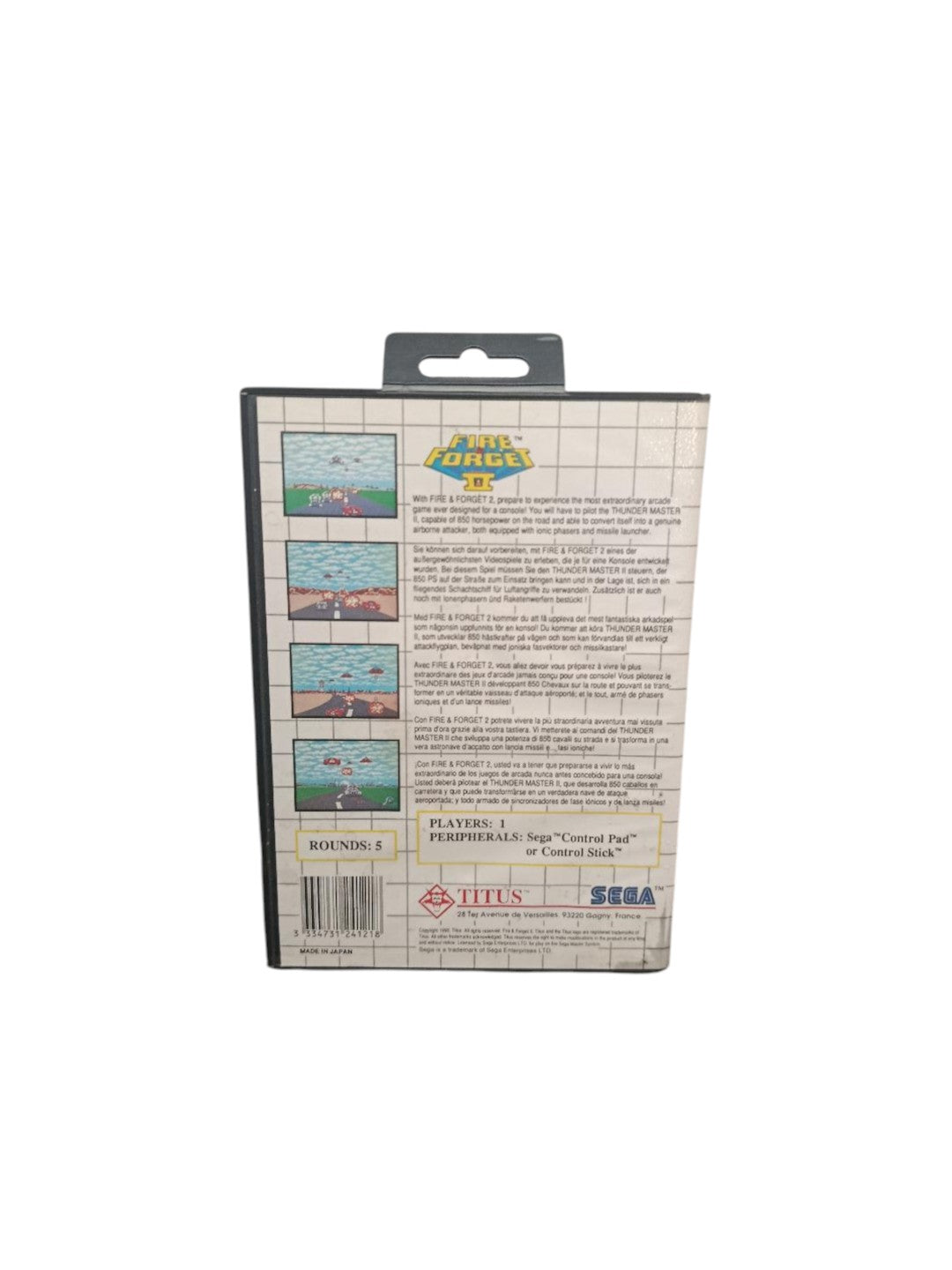 Fire Forget II Master System Complet