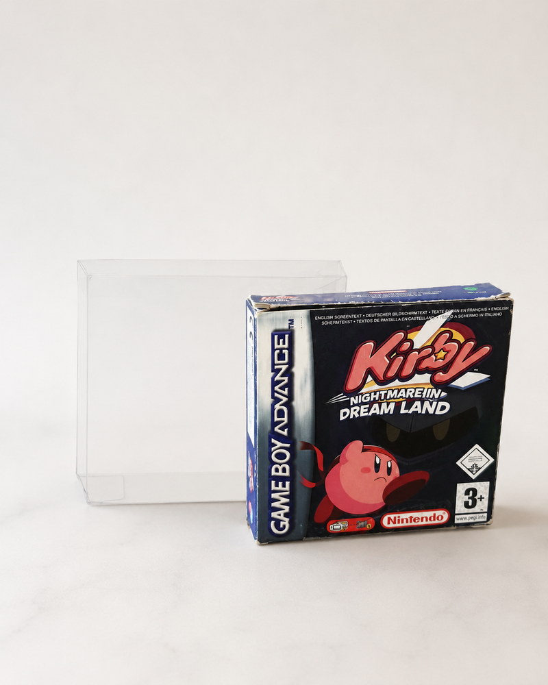 Protection PET 0,5 mm pour boîte de jeu Game Boy Advance PAL (jeux non inclus)