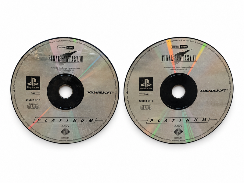 CD 2 et 3 Final Fantasy VII PlayStation 1 PS1 Version Platinum