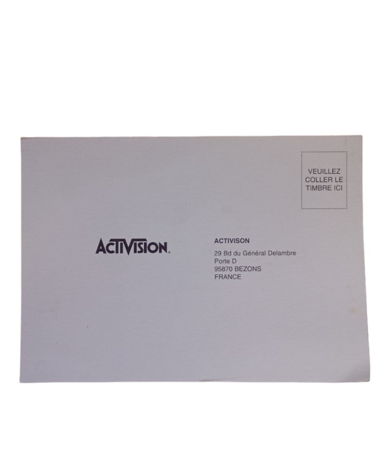 Carte d'inscription Activision GameCube
