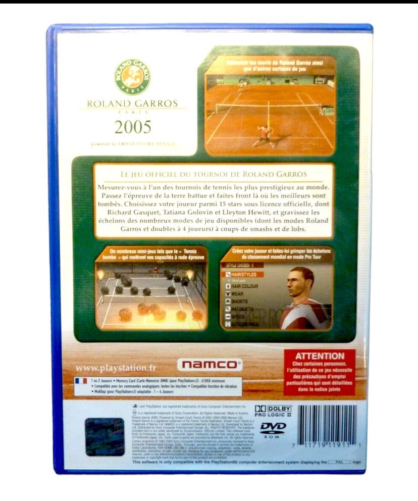 Roland Garros 2005 : Court Tennis Playstation 2 (PS2)