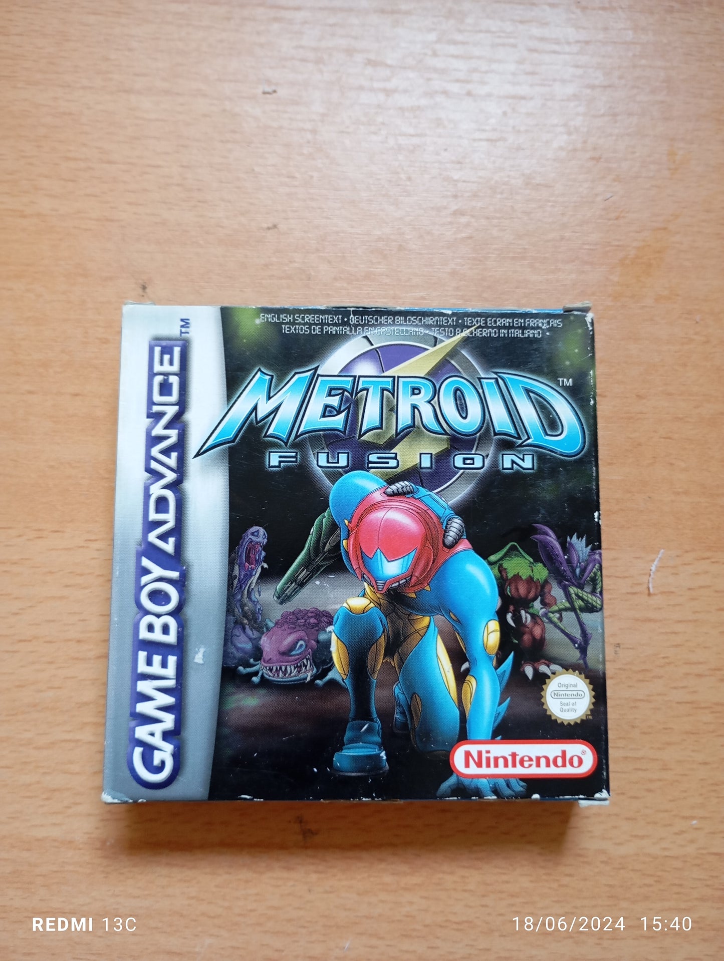 Metroid Fusion en boîte