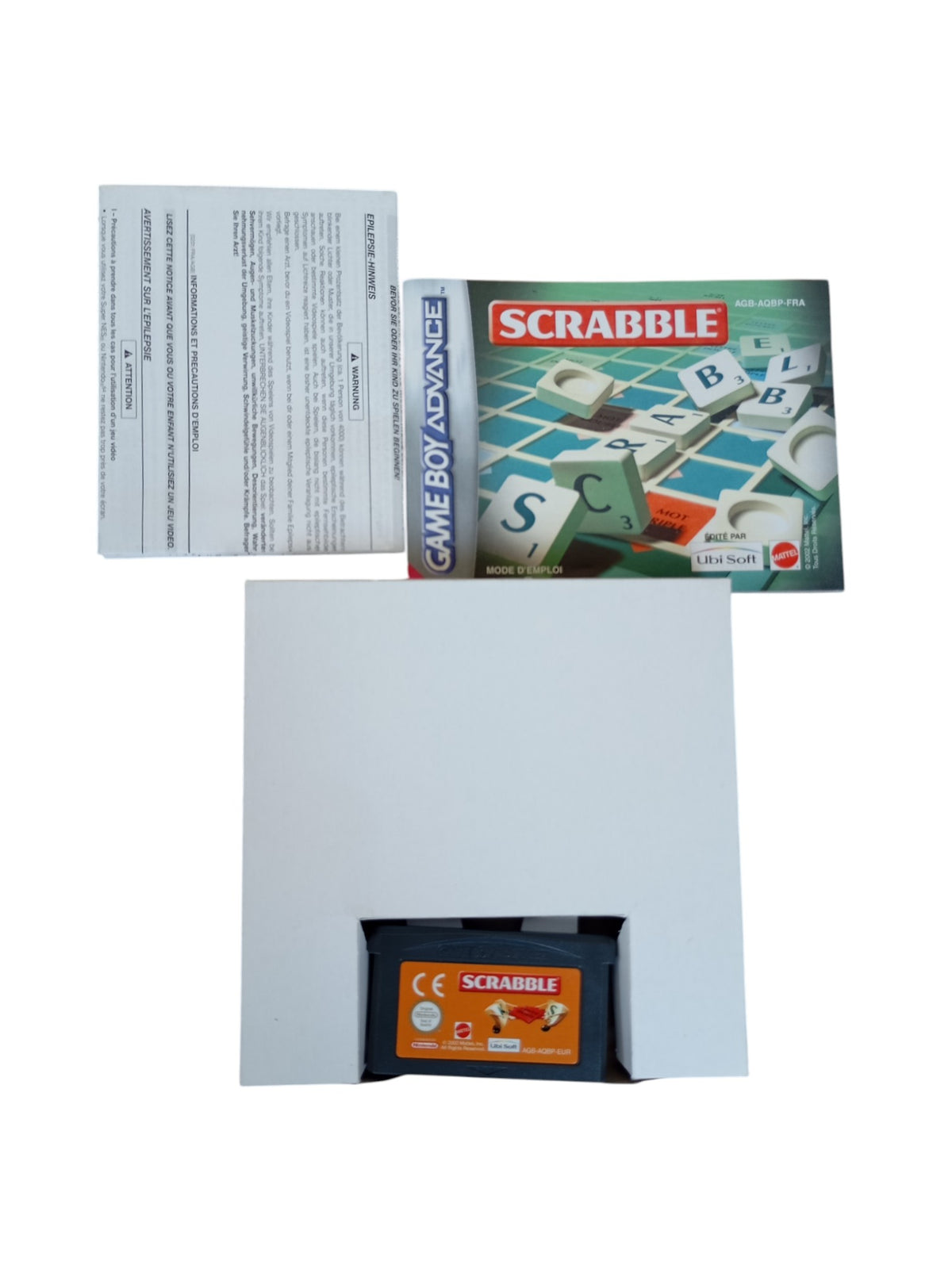 Scrabble Game Boy Advance Boite FRA