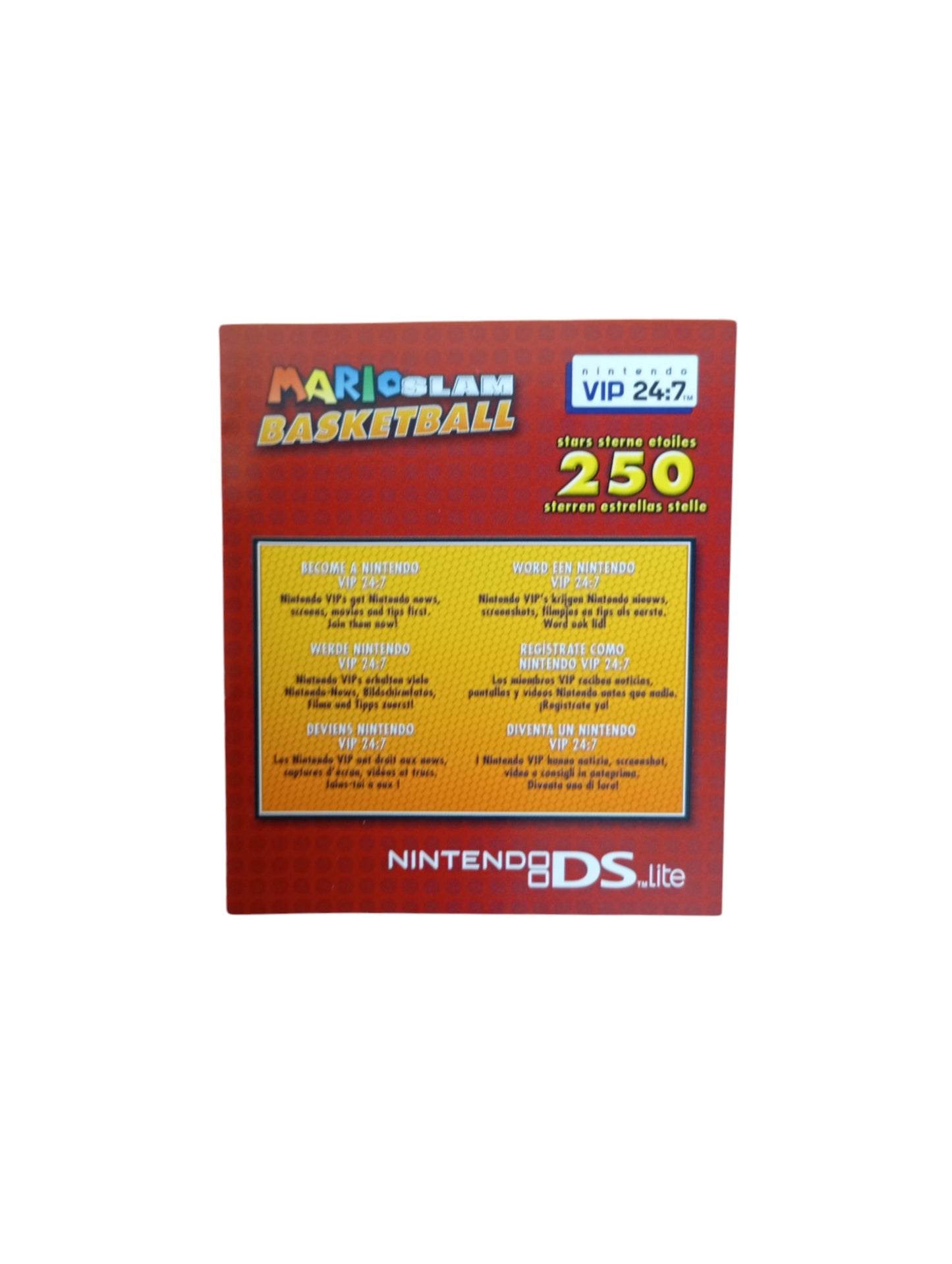 Carte VIP Mario Slam Basketball Nintendo DS
