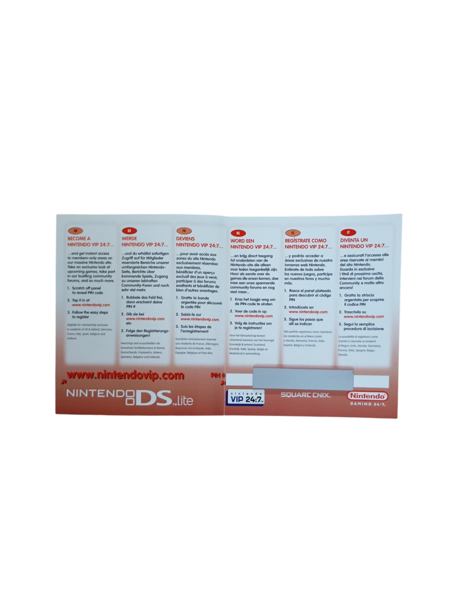 Carte VIP Mario Slam Basketball Nintendo DS