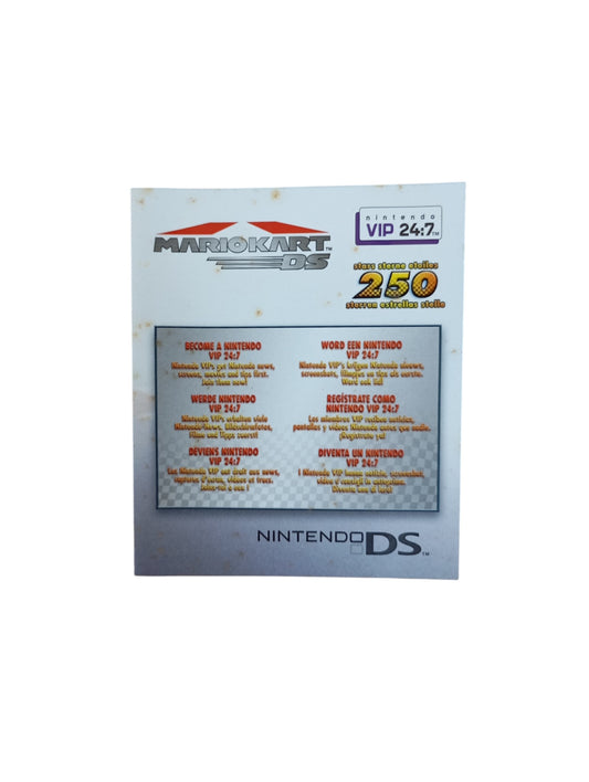 Carte VIP Mario Kart Nintendo DS