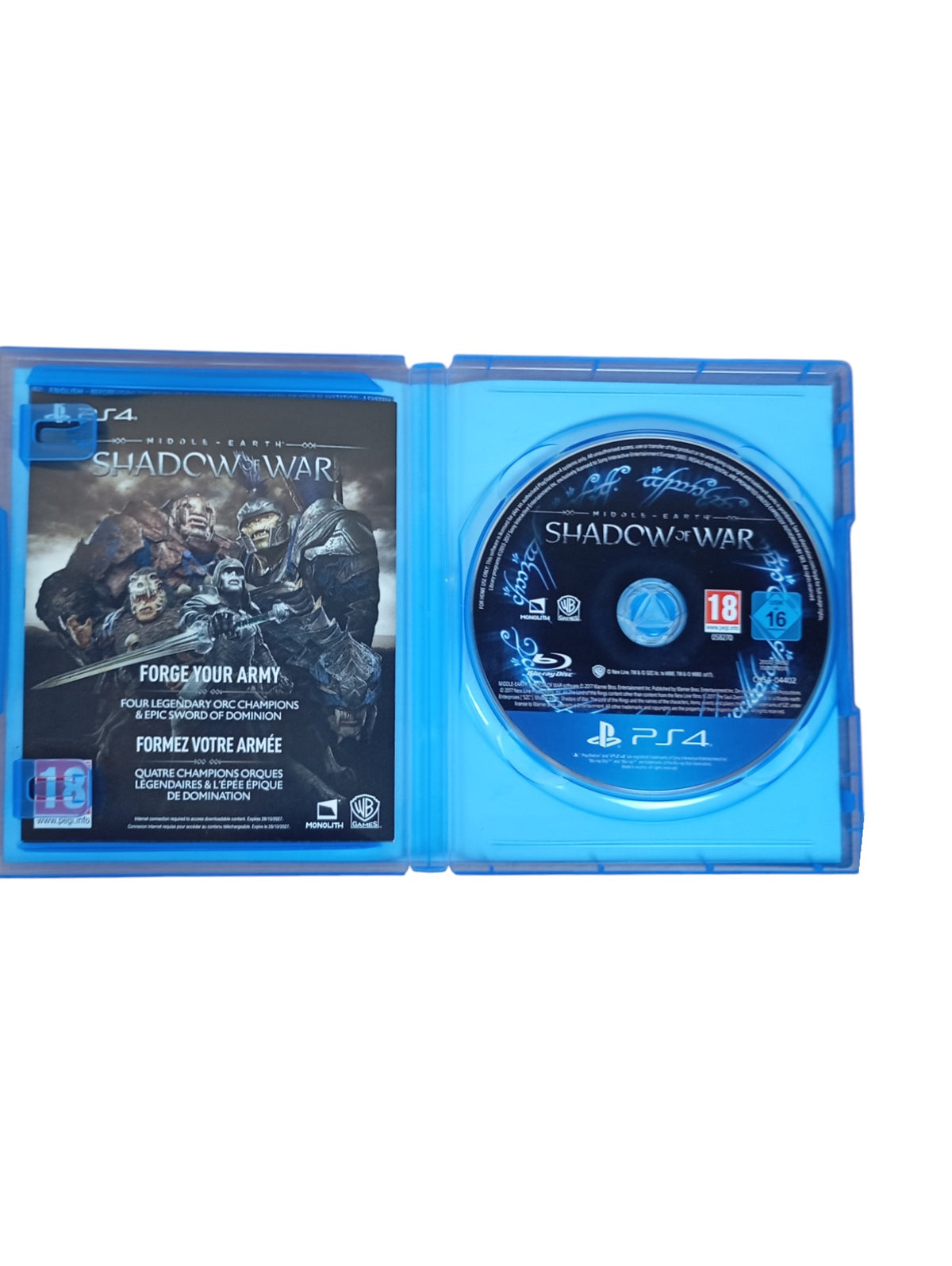 La Terre du Milieu : L'Ombre de la Guerre Playstation 4 (PS4)