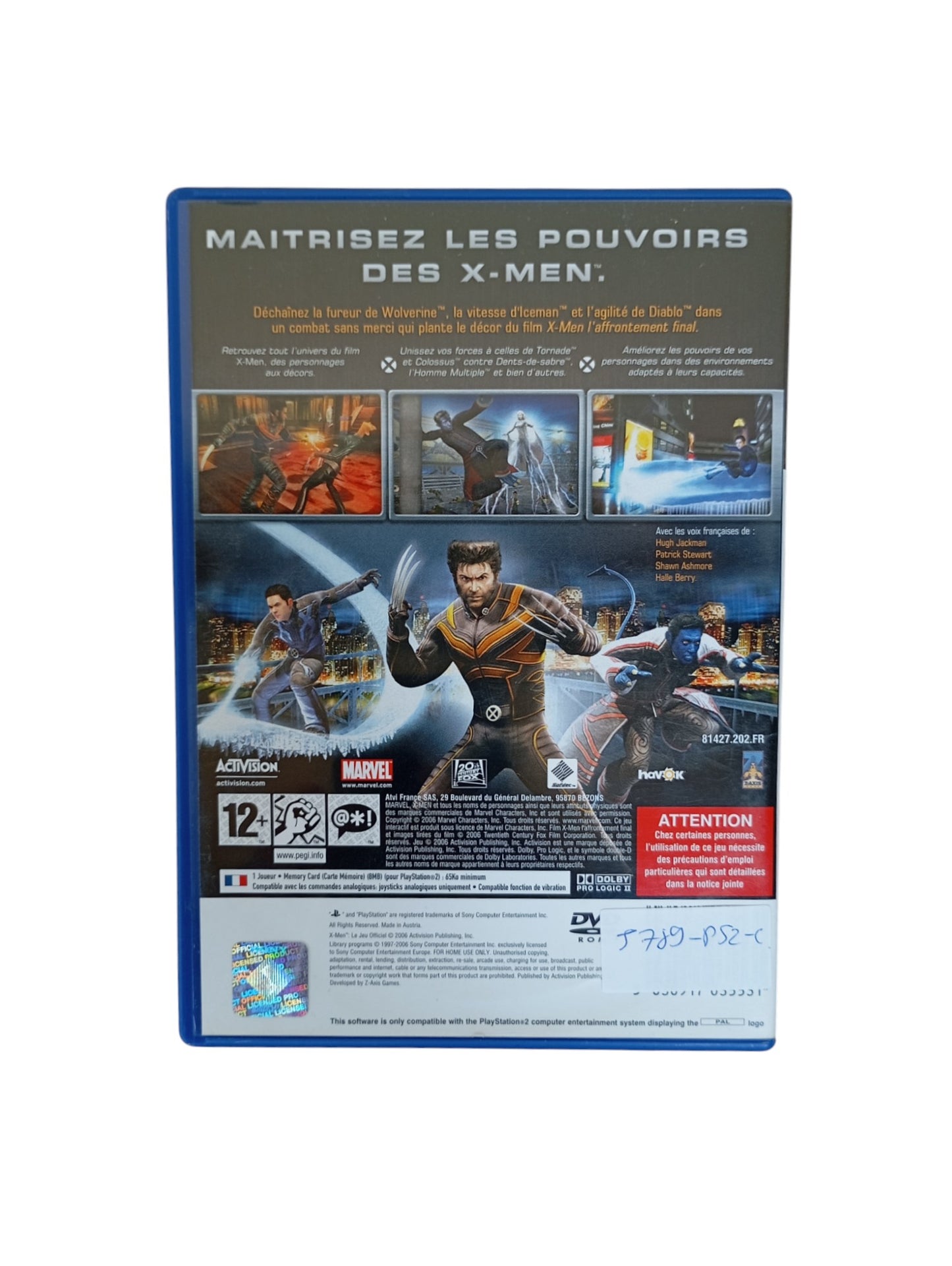 X-Men : Le Jeu Officiel Playstation 2 (PS2)