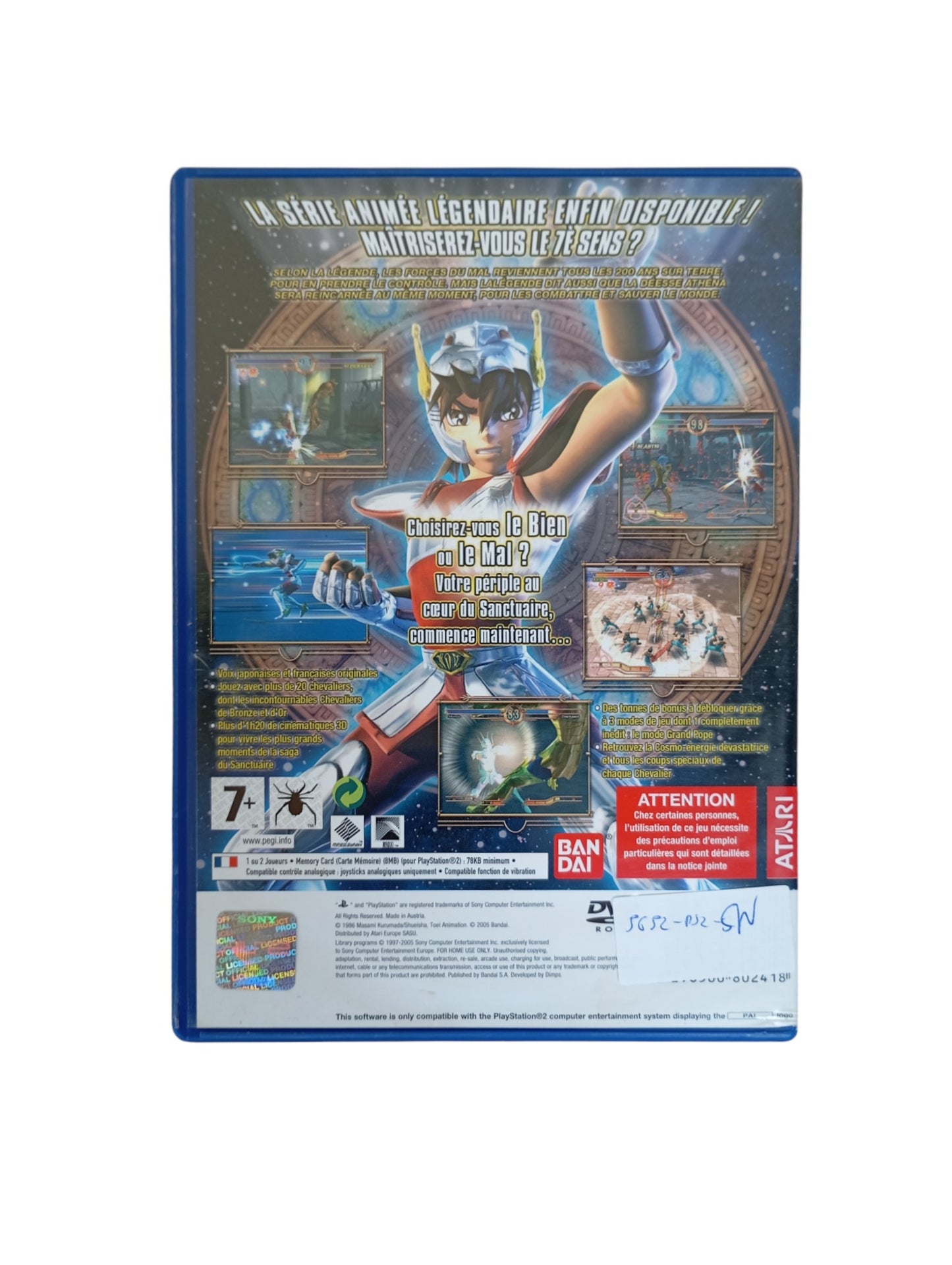 Saint Seiya : Les Chevaliers du Zodiaque : Le Sanctuaire Playstation 2 (PS2)