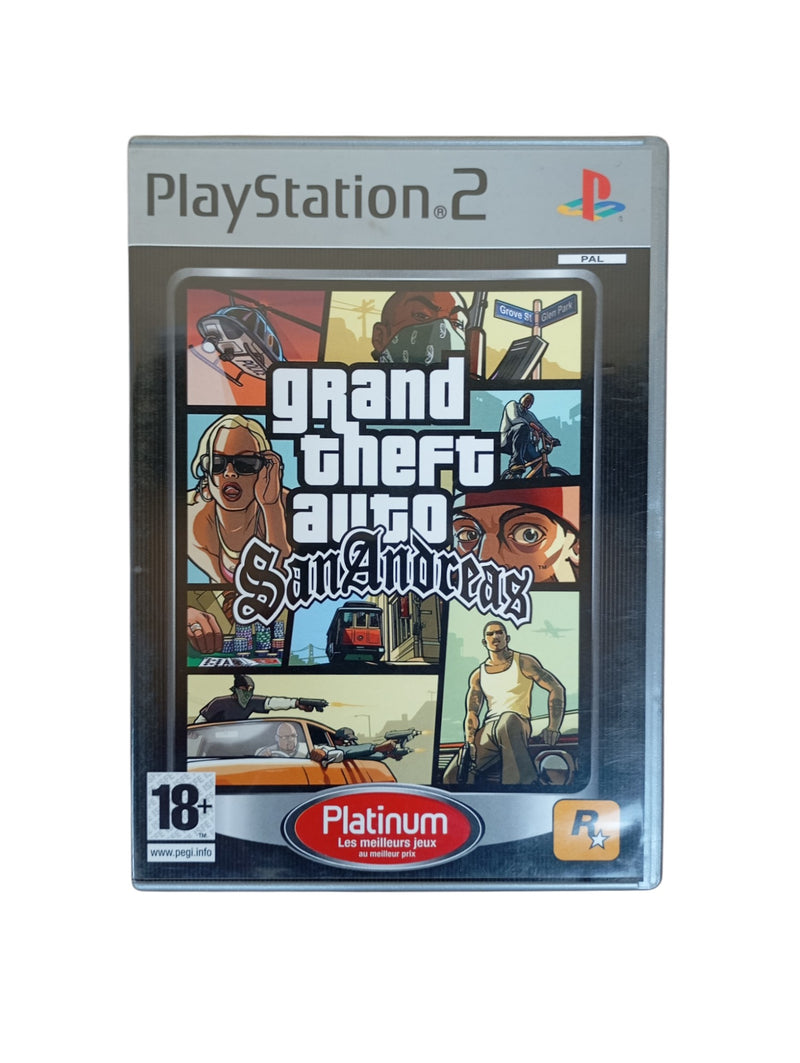 Grand Theft Auto : San Andreas Version Platinum - Playstation 2 (PS2)