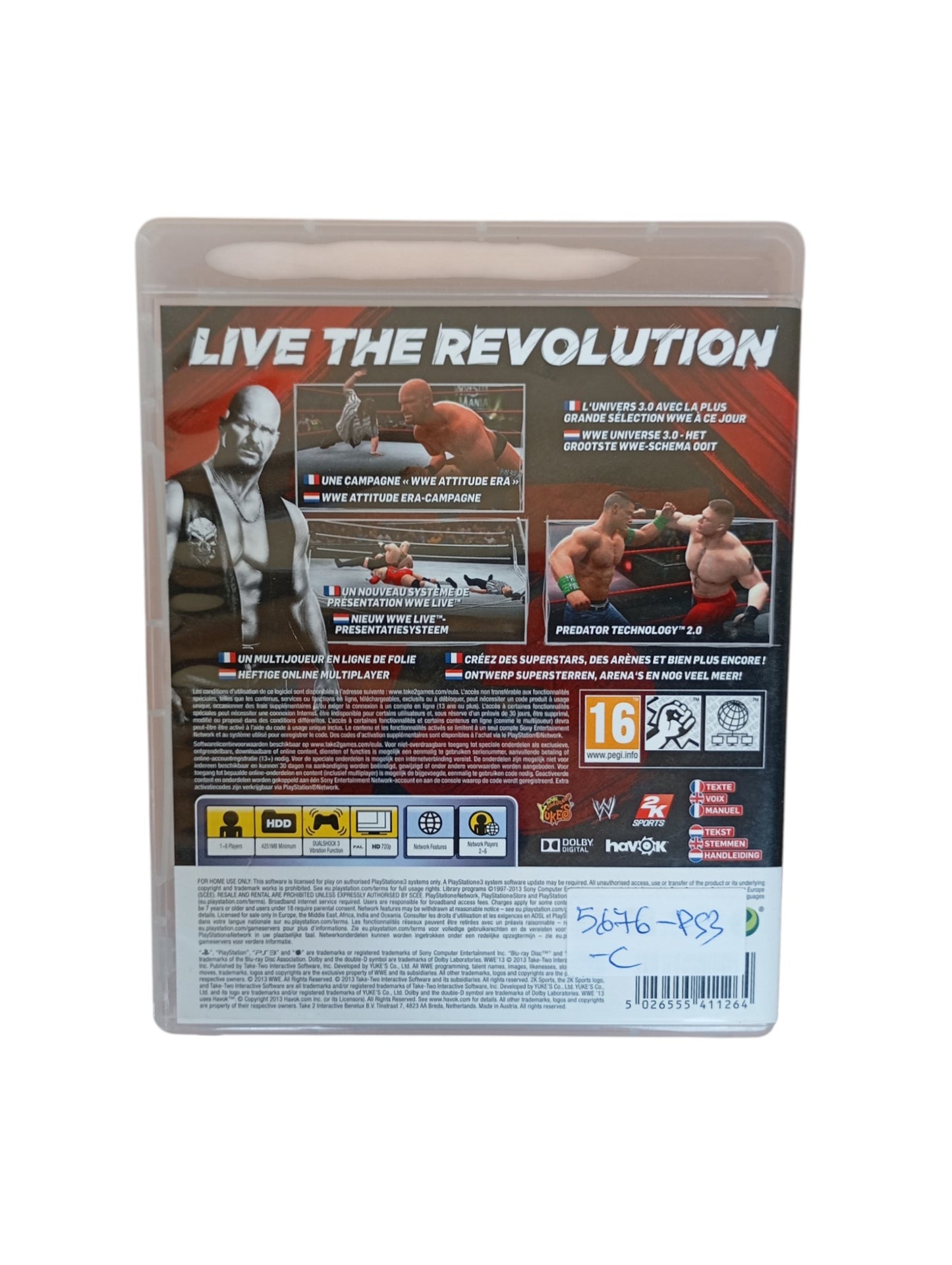WWE'13 Playstation 3 (PS3)