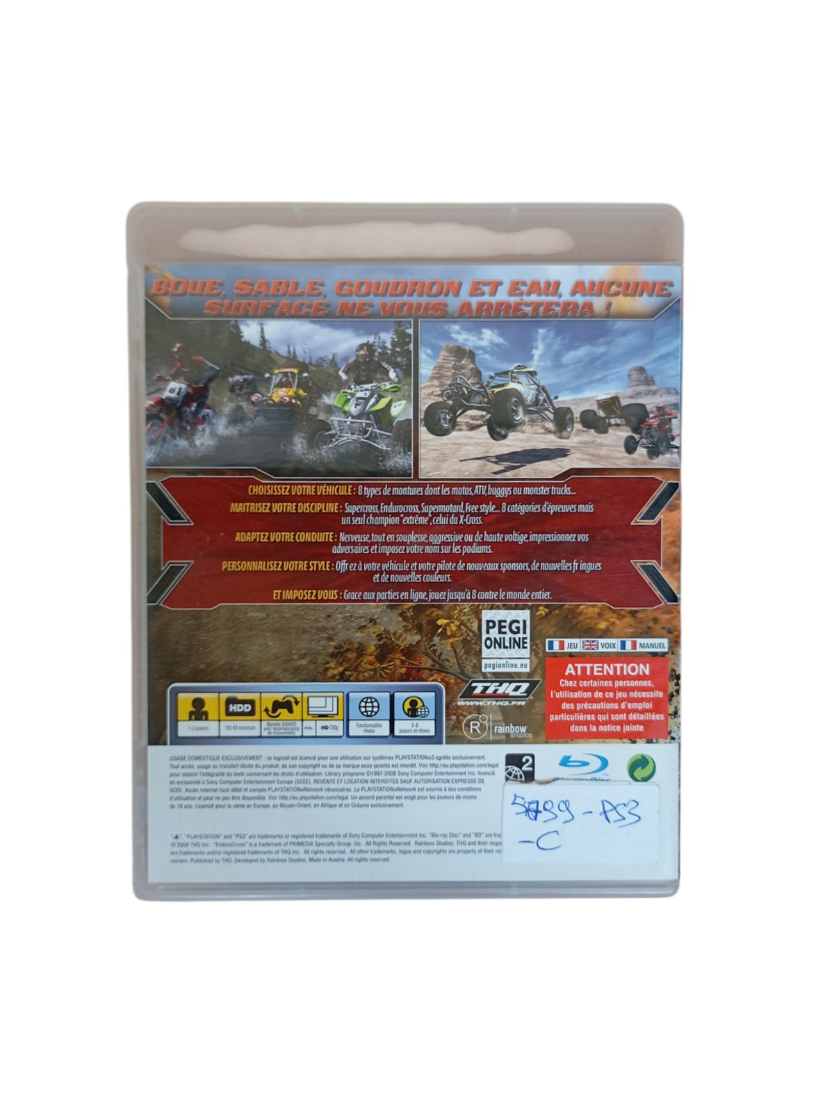 MX vs ATV : Extreme Limite  Playstation 3 (PS3)