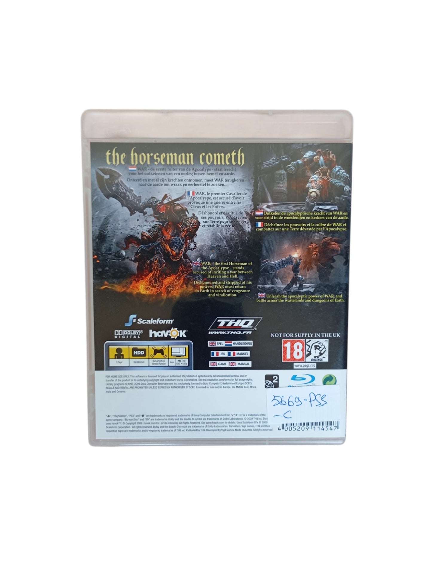 Darksiders Playstation 3 (PS3)