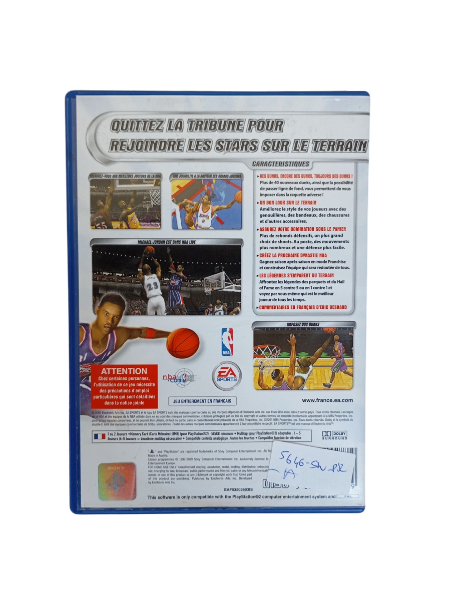 NBA Live 2002 Playstation 2 (PS2)
