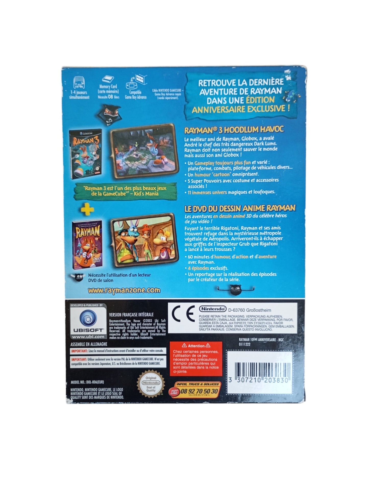 Rayman 10ème Anniversaire Rayman 3 GameCube