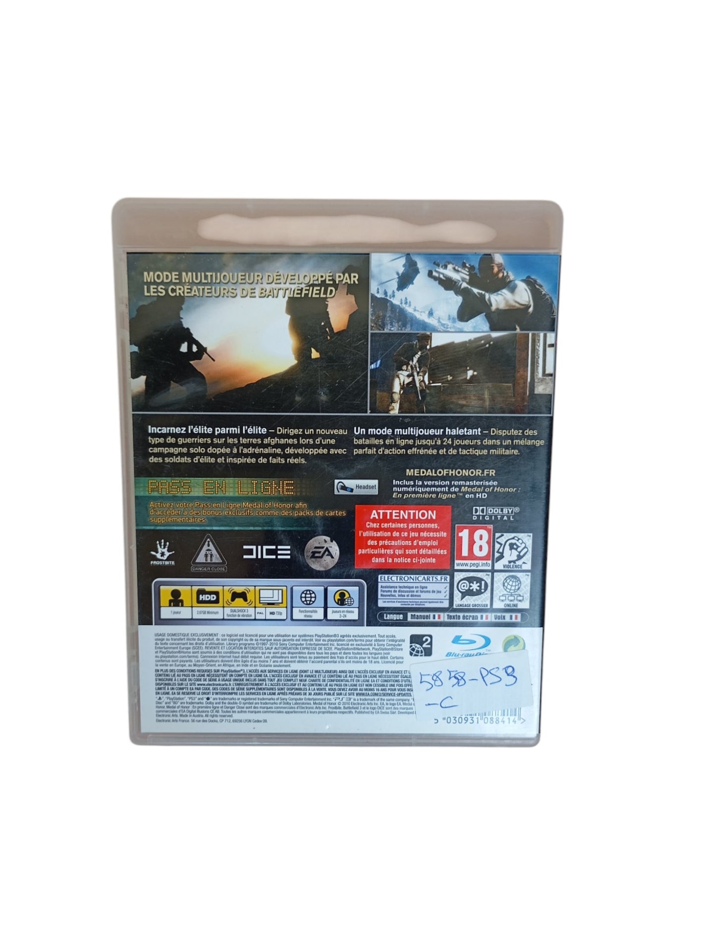 Medal of Honor Playstation 3 (PS3)