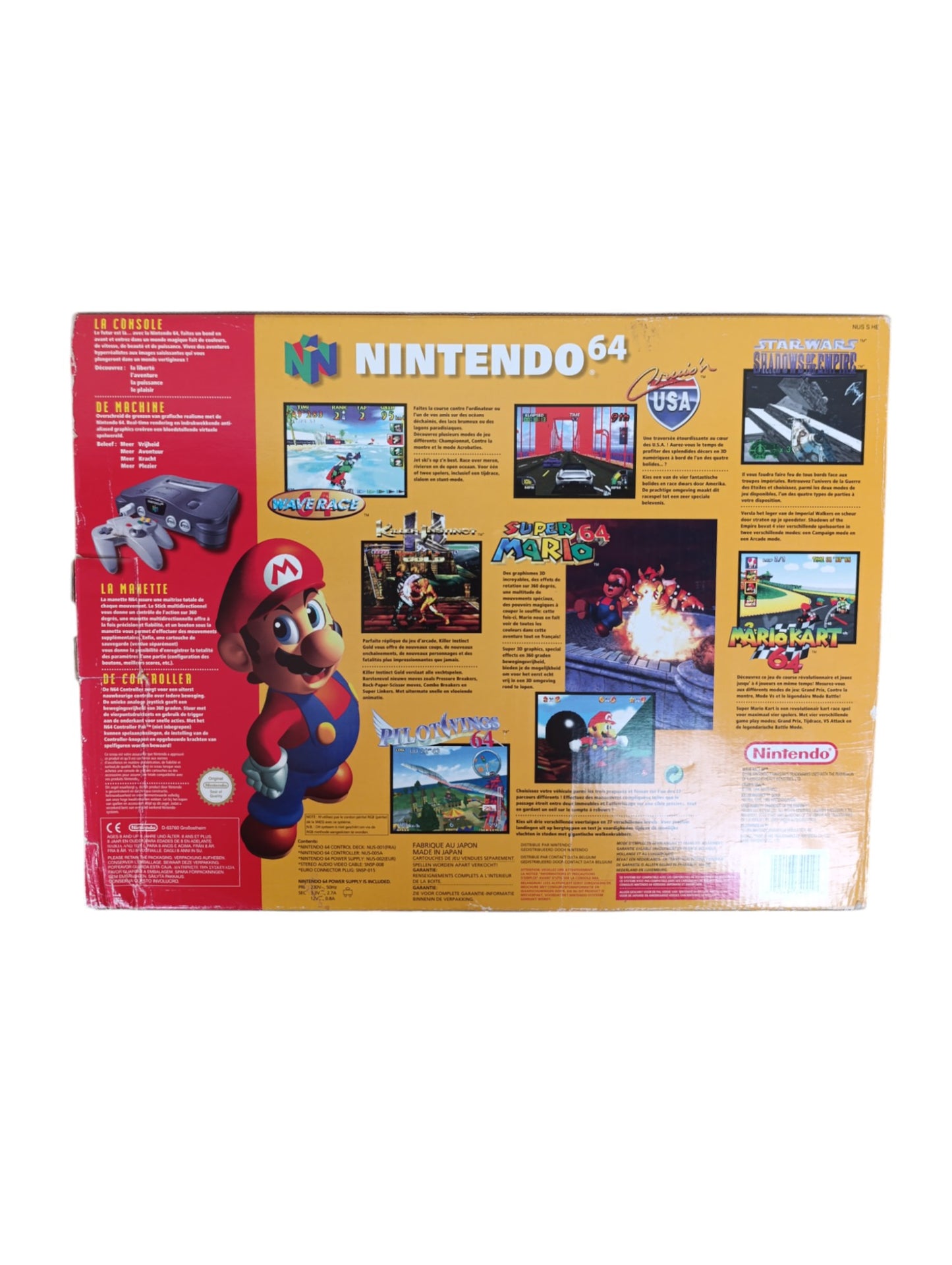 Boite Pack Console Super Mario 64 Nintendo 64