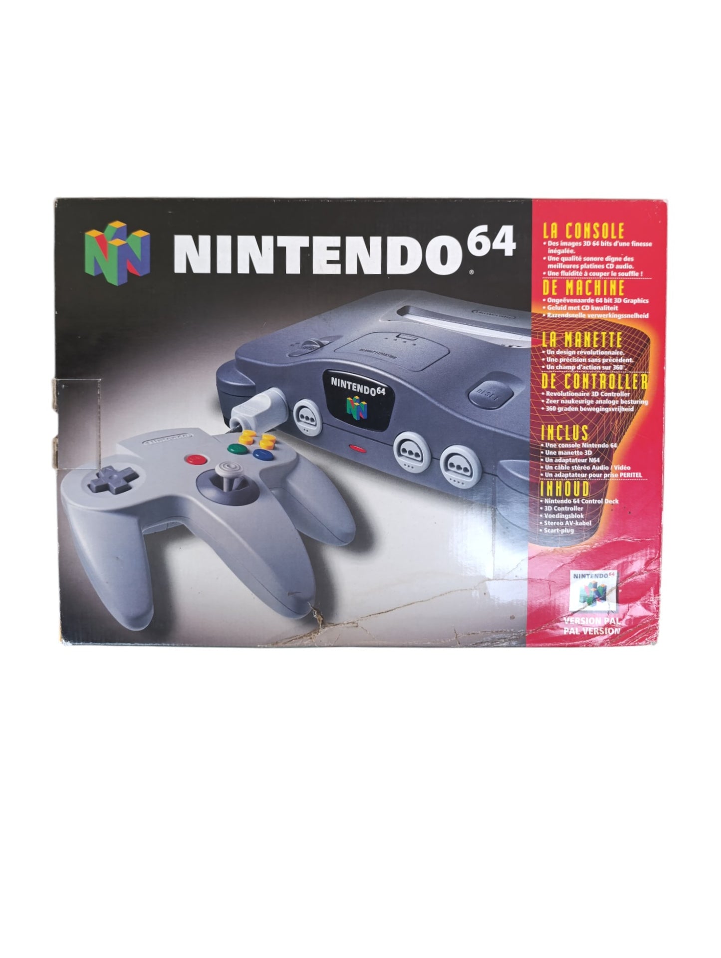 Boite Pack Console Super Mario 64 Nintendo 64