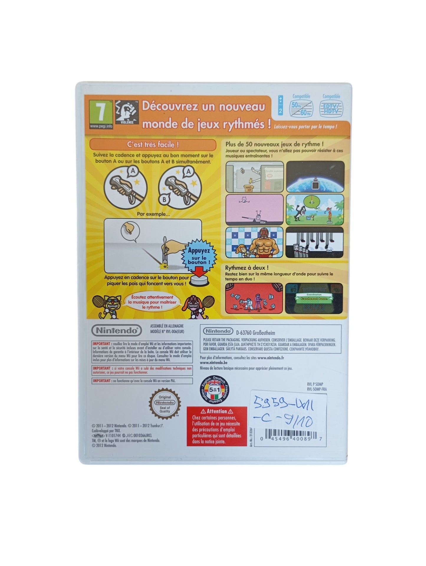 Beat the Beat : Rhythm Paradise Wii