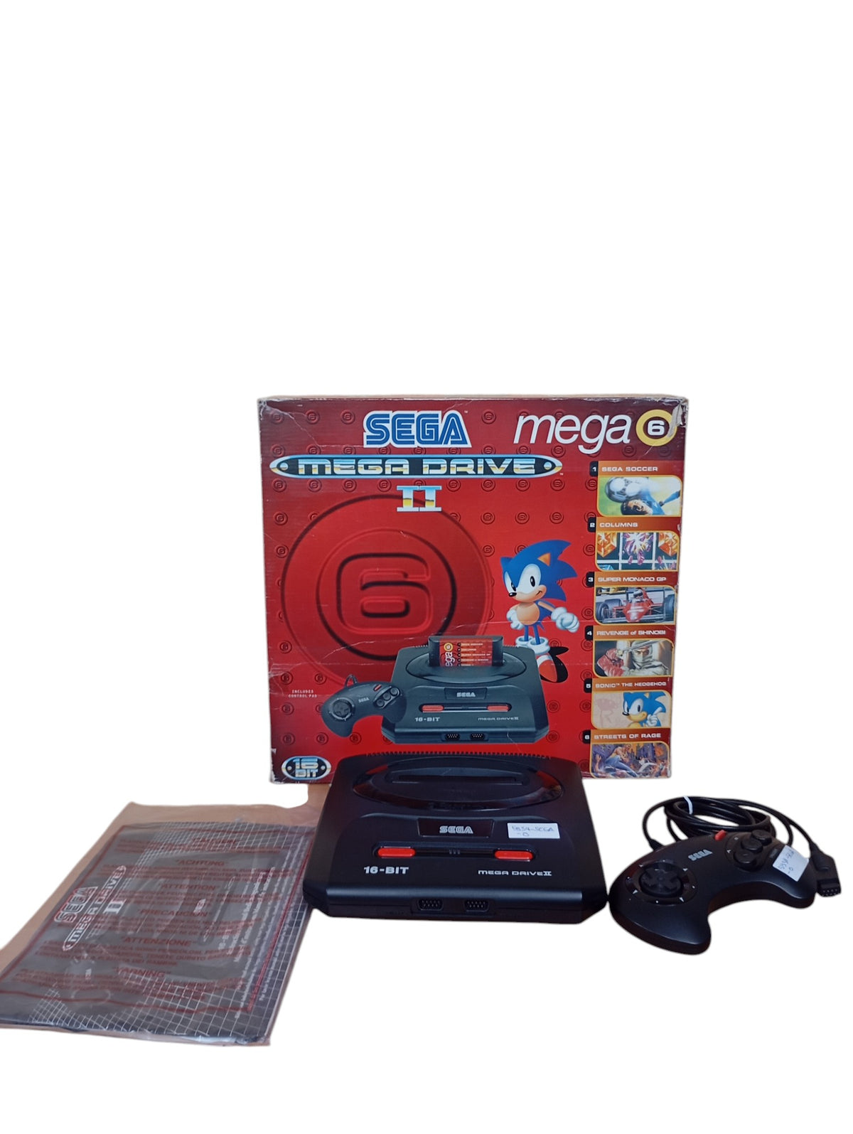 Console Sega Megadrive en boîte