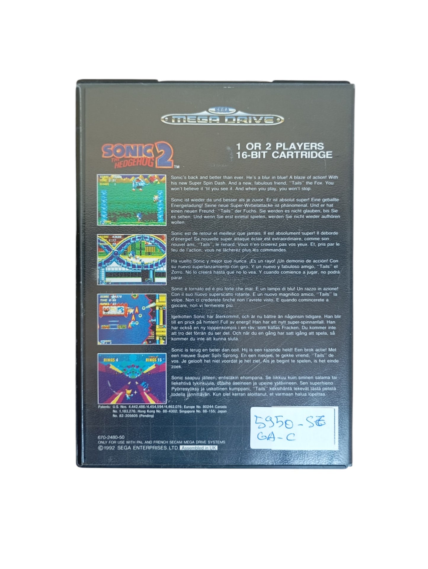 Sonic 2 The Hedgehog Megadrive